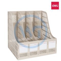 得力 9848Z 四联一体文件框 灰色