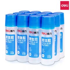 得力 7303 液体胶(无色)125ml 单瓶装