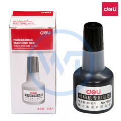 得力 7521 号码机专用油墨 40ml 黑色