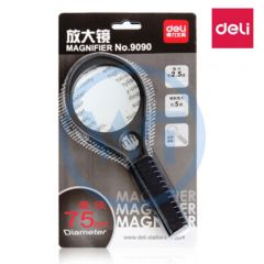 得力 9090 光学放大镜 便携式 直径75mm 2.5倍