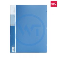 得力 5003 A4资料册透明插页30页 蓝色