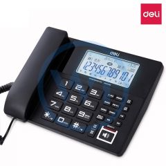 得力 799 大屏幕录音留言座机/电话机