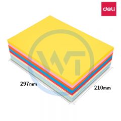 得力 7788 A4彩色复印纸 80g 100张/包 混色