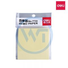 得力 7733 彩色便利贴 76*76mm 100张/本