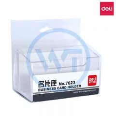 得力 7623 透明名片座 单个装