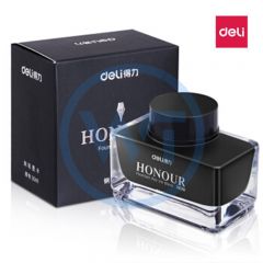得力 S636 非碳素型钢笔墨水 30ML/瓶 黑色