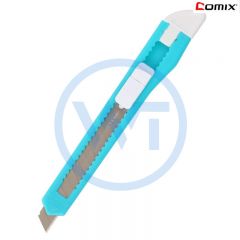 齐心 B2825 炫彩美工刀9mm 颜色随机（需预定）