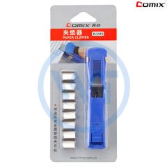 齐心 B3395 夹纸器/推夹器+8枚补充夹