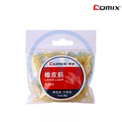 齐心 B3512 橡皮筋30g 黄色