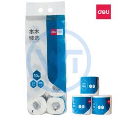 得力 WJ3275-01 卷筒式卫生纸/擦手纸/面巾纸 (3层/275段) 10卷/提