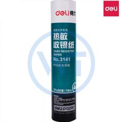 得力 3141 热敏收银纸 57mm*50mm*18m 4卷/筒