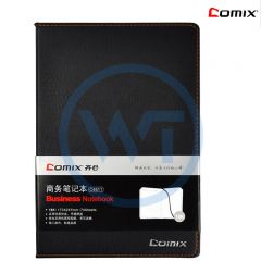齐心 C4611 18K皮面本笔记本 74张/本  黑色