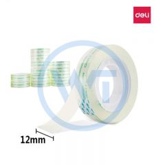 得力 30015 高透小胶带 12mm*30y 12卷/筒