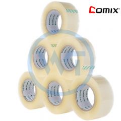 齐心 JP4806 透明封箱胶带48mm*60y 6卷/筒（需预定）