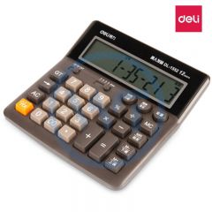 得力 1552 语音型计算机 12位 单只装 咖色