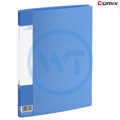 齐心 PF10AK A4分页文件夹10页 蓝色