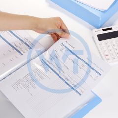 齐心 PF40AK A4插页文件夹40页 蓝色