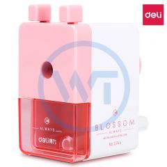 得力 0744 手动铅笔削笔器 红色