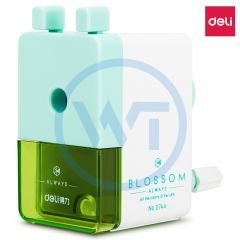 得力 0744 手动铅笔削笔器 绿色