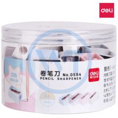 得力 0594 迷你铅笔刀 混色 48只/筒