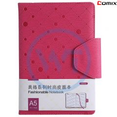 齐心 C5701 A5皮面笔记本122张/本 枚红色
