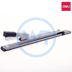 得力 0334 长臂订书机/骑马钉中缝装订机/加长型订书器 颜色随机