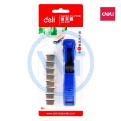 得力 8591 推夹器/夹纸器 蓝色