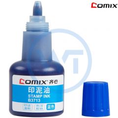 齐心 B3713 快干印油40ML 蓝色