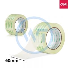 得力 30369 高透明封箱胶带60mm*100y*91.4m 单卷装