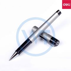 得力 S107 商务办公中性笔/签字笔1.0mm 12只/盒 黑色 款式随机