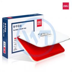 得力 9892 秒干印台 红色