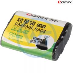 齐心 L110 垃圾袋45*50cm*30只*3卷 黑色
