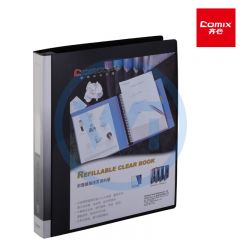 齐心 NF407A-S A4 30孔活页资料册/文件夹40袋 黑色