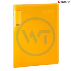 齐心 SF40A3 iColor背脊资料册40袋A3/A4 黄色