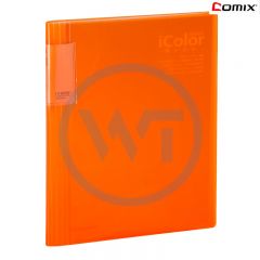 齐心 SF60AK iColor A4背脊资料册60袋 橙色