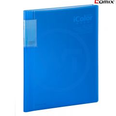齐心 SF60AK iColor A4背脊资料册60袋 蓝色