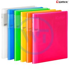 齐心 SF60AK iColor A4背脊资料册60袋 透明白色