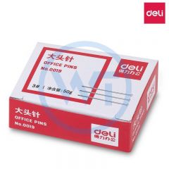得力 0019 大头针 50克/盒