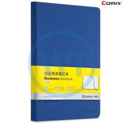 齐心 C5902 A5皮面笔记本122张 蓝色