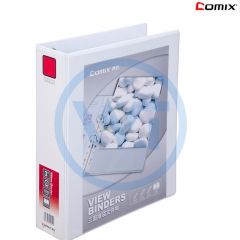 齐心 A0236 A4易展示美式三面插袋文件夹3寸4孔D型夹