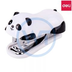 得力 0453 小号卡通迷你订书机10# 卡式白色