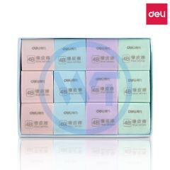 得力 3044 学生专用4B橡皮擦 混色 36块/盒