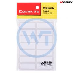 齐心 C6445 自粘性标贴13*38mm*14枚 50张 白色（需预定）