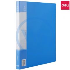 得力 5348 A4加厚资料整理收纳夹/文件夹 蓝色