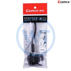 齐心 GP308 中性台笔0.5mm 黑色