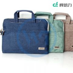 得培力(Depli) D-833 电脑包 可肩挎15寸包 蓝色