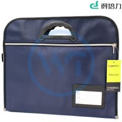 得培力(Depli) D-704 B4商务手提资料袋 400*330*60mm 深蓝色