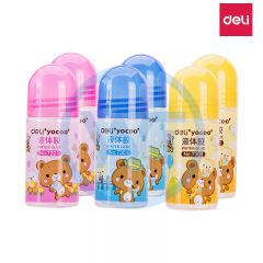 得力 7301 学生手工DIY液体胶水 35ml 混色 6支/盒