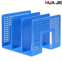 华杰 H988 A4三层四栏书架/书立/置物架文件筐 蓝色