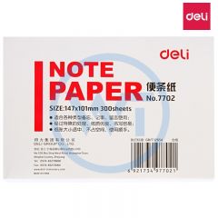 得力 7702 便条纸147*101mm 300张/包 白色